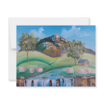SCOTTISH SHEEP Gordon Bruce Folk Art Personalized Invitations