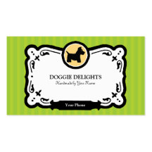 Scottish Terrier Business Card or Pet Packaging