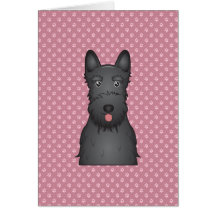 Scottish Terrier Cartoon Greeting Cards