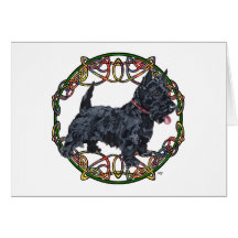 Scottish Terrier Celtic Knotwork Greeting Card