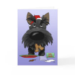 Scottish Terrier Christmas Card