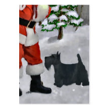 Scottish Terrier Christmas Gifts Business Cards