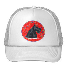Scottish Terrier Christmas Trucker Hat