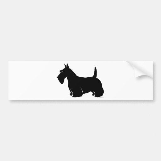 Scottish Terrier Classic Silhouette Bumper Stickers