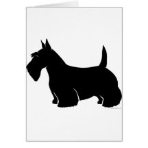 Scottish Terrier Classic Silhouette Card