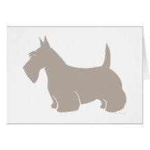 Scottish Terrier Classic Silhouette Greeting Cards