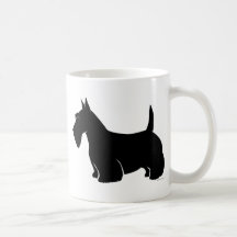 Scottish Terrier Classic Silhouette Mugs