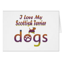 Scottish Terrier designs Greeting Card