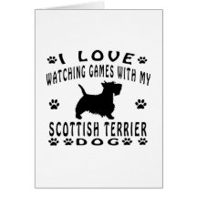 Scottish Terrier Dog design Greeting Card