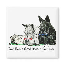 Scottish Terrier Good Life Fridge Magnets