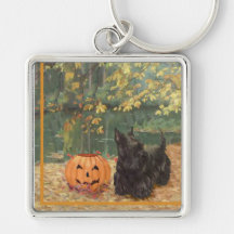 Scottish Terrier Halloween Key Chain