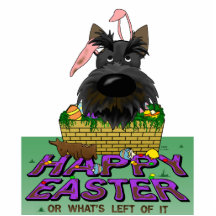 Scottish Terrier Happy Easter Sculpture Photo Sculpture