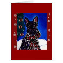 Scottish Terrier Holiday Card