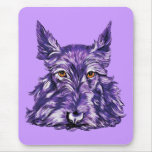 Scottish Terrier in Purple Mouse Pad