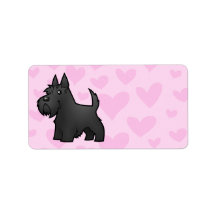Scottish Terrier Love Personalized Address Label