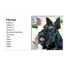 Scottish Terrier Portrait Business Card