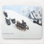 Scottish Terrier Sled  11x8 Mousepads