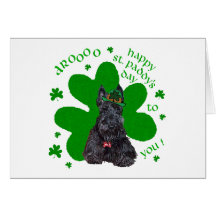 Scottish Terrier St. Paddys Day Card