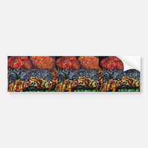 Scottish Terrier Trio on Sofa Bumper Stickers