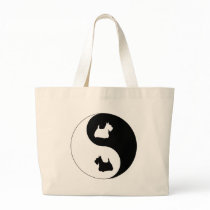 Scottish Terrier Yin Yang Tote Bag
