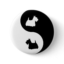 Scottish Terrier Yin Yang Pin