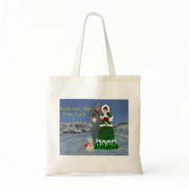 Scottish Terriers Christmas Carols Canvas Bags