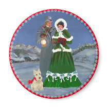 Scottish Terriers Christmas Carols Refrigerator Magnets