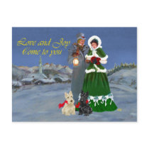 Scottish Terriers Christmas Carols Post Cards