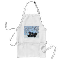 Scottish Terriers in the snow! Aprons