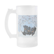 Scottish Terriers in the snow! Mug