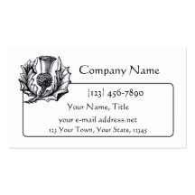 Scottish Thistle 2 Business Card Templates