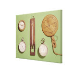 Scott's compass, thermometer, sundial, stretched canvas prints