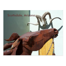 Scottsdale Arizona Arts District PostCard Photo AZ