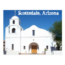 Scottsdale Arizona Old Mission Postcard West US