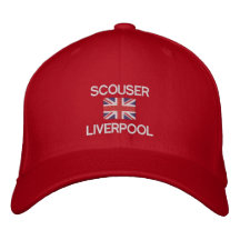 Scouser Liverpool British flag Liverpudian Embroidered Baseball Cap