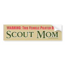 Scout Mom (tan) Bumper Sticker