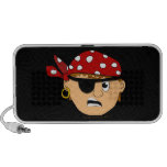 Scowling Boy Cute Pirate Stuff Customizable Mini Speakers