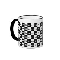 Scrabble two letter words B/W US version Mug