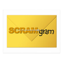 SCRAM*gram Postcard Standard Logo