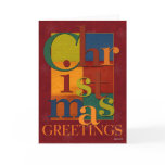 Scrambled Letters Christmas Card