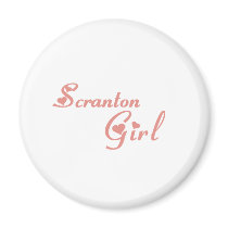 Scranton Girl tee shirts magnets