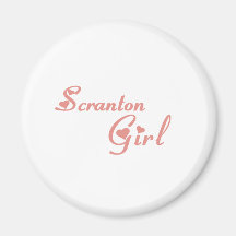 Scranton Girl tee shirts Fridge Magnets