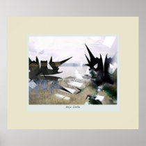 Scrap metal fantasy landscape posters
