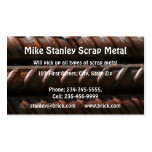 Scrap Metal Recycle collection  Custom Business Business Card