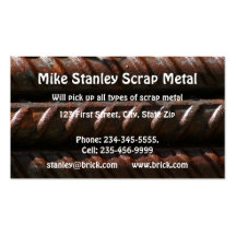 Scrap Metal Recycle collection  Custom Business Business Card