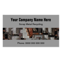 Scrap Metal Recycling Business Cards
