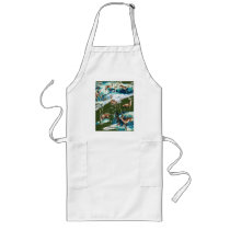 Scrapbook Deer Long Apron