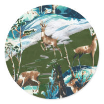Scrapbook Deer Sticker