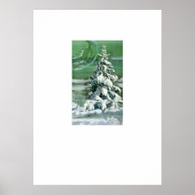 Scrapbook Fir Tree Print