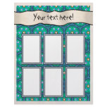 Scrapbook Layout Pages - Aqua 09 letterhead